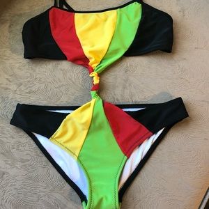 Bob Marley Style Monokini Swimsuit